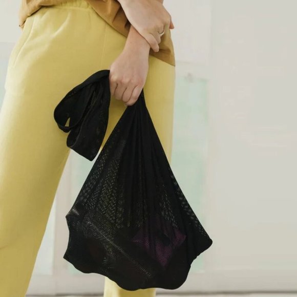 NWT BAGGU Mesh Reusable Bag, Black - Picture 9 of 10